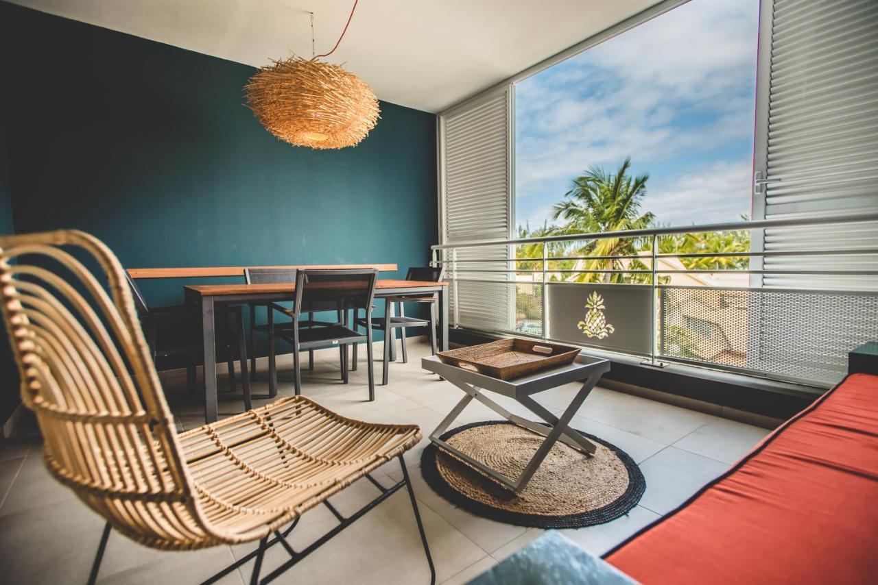 Apartamento Escale Tropicale, Appart Vue Mer A 2 Min Du Lagon Saint-Gilles-les-Bains Exterior foto