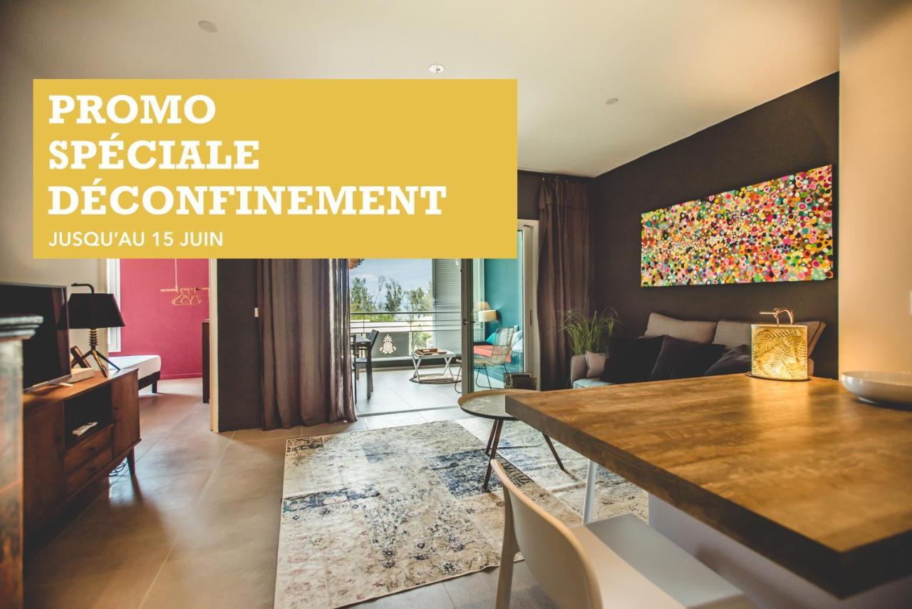 Apartamento Escale Tropicale, Appart Vue Mer A 2 Min Du Lagon Saint-Gilles-les-Bains Exterior foto